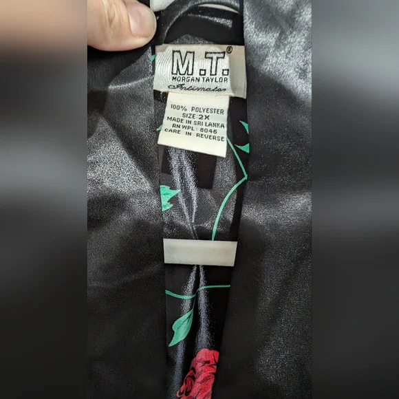 vintage Morgan Taylor rose robe - Picture 2 of 4